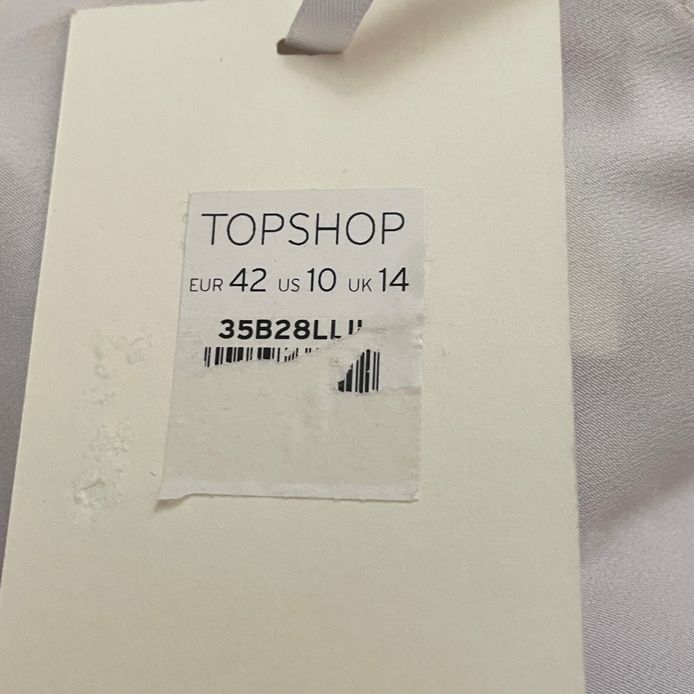 Top Shop Sheer Lavender 100% silk maxi dress romantic delicate fairy Sz 10 - Picture 6 of 7
